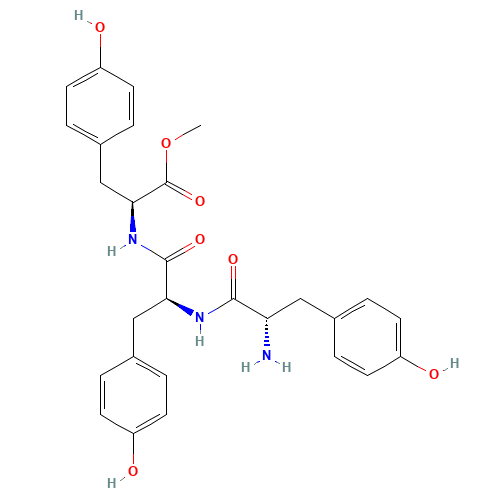 methyl (2S)-2-[[(2S)-2-[[(2S)-2-amino-3-(4-hydroxyphenyl)propanoyl]amino]-3-(4-hydroxyphenyl)propanoyl]amino]-3-(4-hydroxyphenyl)propanoate (CAS: 53566-70-4) - Related Chemical Product
