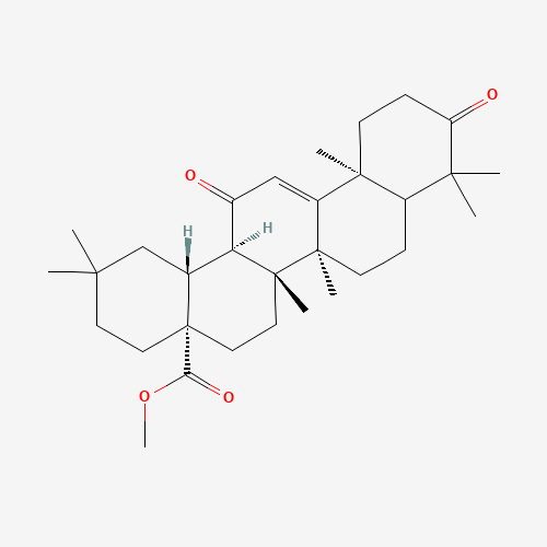 methyl (4aS,6aR,6bS,12aS,14aR,14bR)-2,2,6a,6b,9,9,12a-heptamethyl-10,14-dioxo-1,3,4,5,6,7,8,8a,11,12,14a,14b-dodecahydropicene-4a-carboxylate (CAS: 218600-50-1) - Chemical Structure and Molecular Formula 