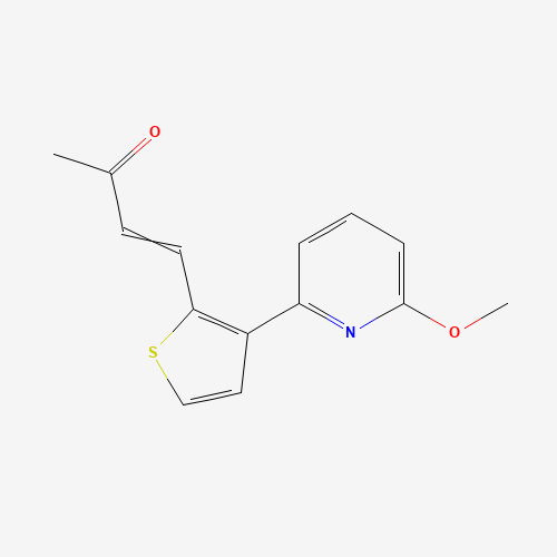 (E)-4-[3-(6-methoxypyridin-2-yl)thiophen-2-yl]but-3-en-2-one (CAS: 1177369-18-4) - Related Chemical Product