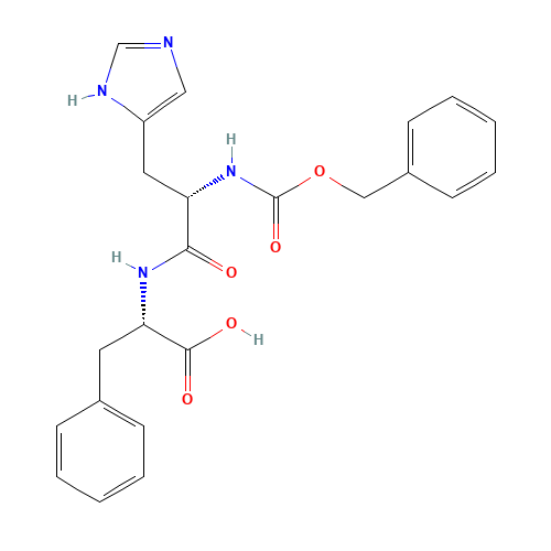 (2S)-2-[[(2S)-3-(1H-imidazol-5-yl)-2-(phenylmethoxycarbonylamino)propanoyl]amino]-3-phenylpropanoic acid (CAS: 13053-69-5) - Related Chemical Product