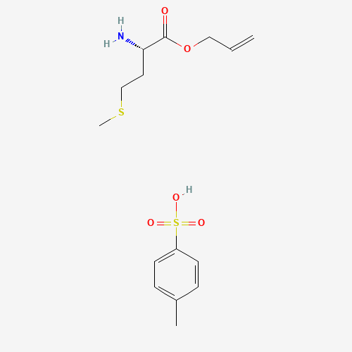4-methylbenzenesulfonic acid;prop-2-enyl (2S)-2-amino-4-methylsulfanylbutanoate (CAS: 142601-87-4) - Chemical Structure and Molecular Formula 