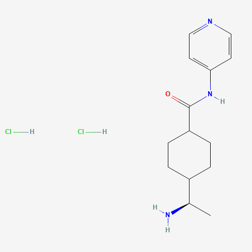 4-[(1R)-1-aminoethyl]-N-pyridin-4-ylcyclohexane-1-carboxamide;dihydrochloride (CAS: 129830-38-2) - Chemical Structure and Molecular Formula 
