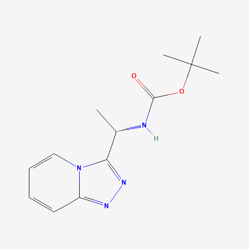 tert-butyl N-[(1S)-1-([1,2,4]triazolo[4,3-a]pyridin-3-yl)ethyl]carbamate (CAS: 915375-33-6) - Related Chemical Product