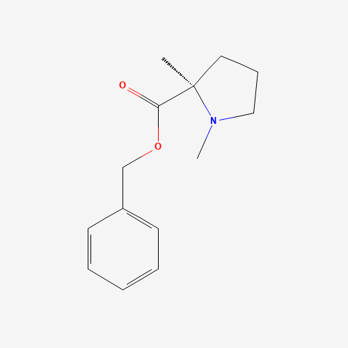 benzyl (2R)-1,2-dimethylpyrrolidine-2-carboxylate (CAS: 1268521-48-7) - Chemical Structure and Molecular Formula 