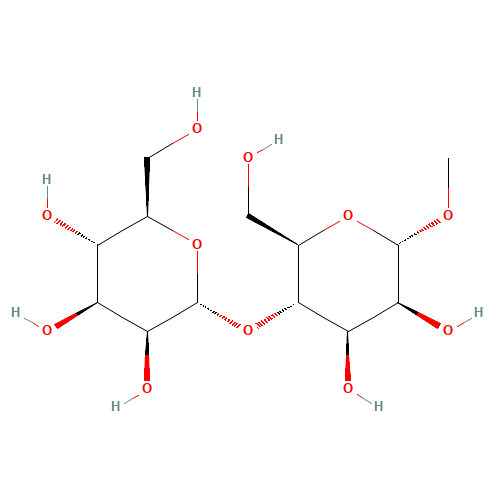 (2R,3S,4S,5S,6R)-2-[(2R,4R,5S,6S)-4,5-dihydroxy-2-(hydroxymethyl)-6-methoxyoxan-3-yl]oxy-6-(hydroxymethyl)oxane-3,4,5-triol (CAS: 70427-91-7) - Related Chemical Product