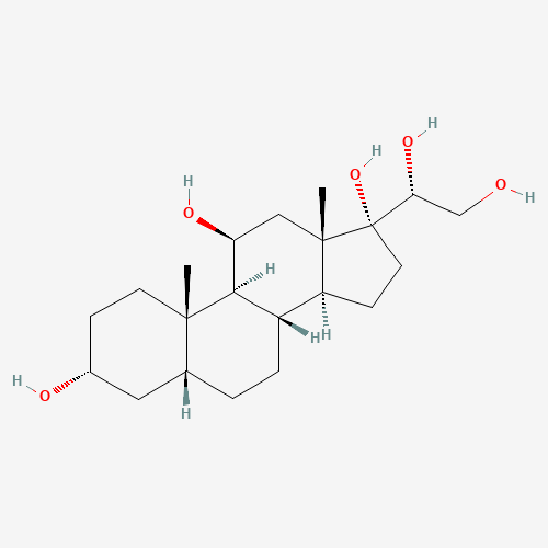 (3R,5R,8S,9S,10S,11S,13S,14S,17R)-17-[(1R)-1,2-dihydroxyethyl]-10,13-dimethyl-1,2,3,4,5,6,7,8,9,11,12,14,15,16-tetradecahydrocyclopenta[a]phenanthrene-3,11,17-triol (CAS: 667-65-2) - Related Chemical Product