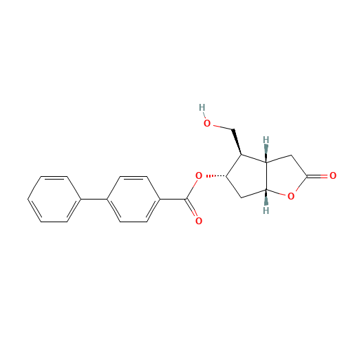 [(3aS,4R,5S,6aR)-4-(hydroxymethyl)-2-oxo-3,3a,4,5,6,6a-hexahydrocyclopenta[b]furan-5-yl] 4-phenylbenzoate (CAS: 39265-57-1) - Related Chemical Product