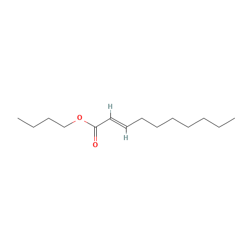 butyl (E)-dec-2-enoate (CAS: 7492-45-7) - Chemical Structure and Molecular Formula 
