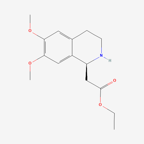 ethyl 2-[(1S)-6,7-dimethoxy-1,2,3,4-tetrahydroisoquinolin-1-yl]acetate (CAS: 17447-45-9) - Related Chemical Product