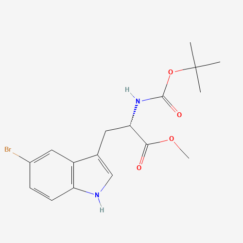 methyl (2S)-3-(5-bromo-1H-indol-3-yl)-2-[(2-methylpropan-2-yl)oxycarbonylamino]propanoate (CAS: 1257851-13-0) - Related Chemical Product