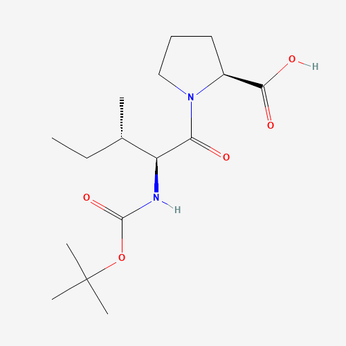 (2S)-1-[(2S,3S)-3-methyl-2-[(2-methylpropan-2-yl)oxycarbonylamino]pentanoyl]pyrrolidine-2-carboxylic acid (CAS: 41324-69-0) - Related Chemical Product