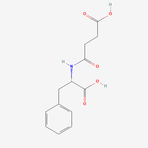 4-[[(1S)-1-carboxy-2-phenylethyl]amino]-4-oxobutanoic acid (CAS: 37590-83-3) - Chemical Structure and Molecular Formula 