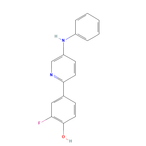 (4E)-4-(5-anilino-1H-pyridin-2-ylidene)-2-fluorocyclohexa-2,5-dien-1-one (CAS: 960300-07-6) - Related Chemical Product