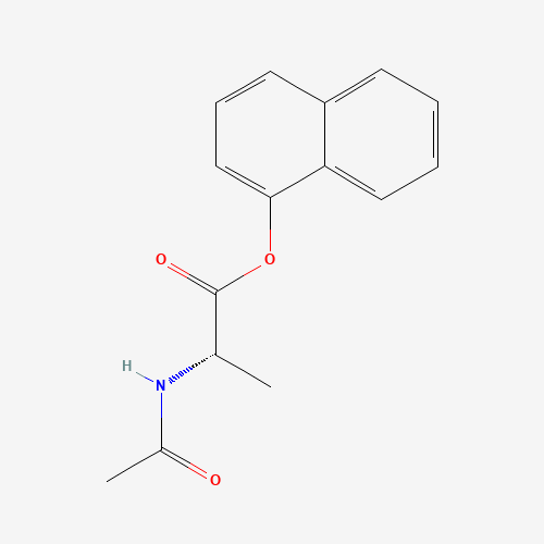 naphthalen-1-yl (2S)-2-acetamidopropanoate (CAS: 69975-68-4) - Chemical Structure and Molecular Formula 