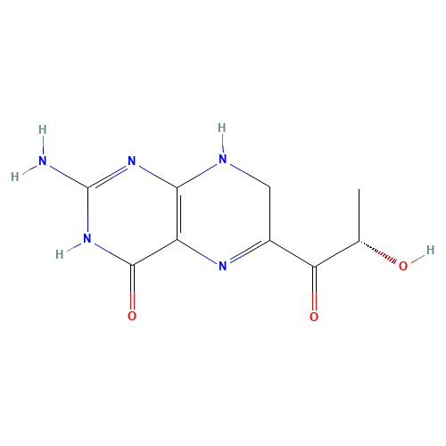2-amino-6-[(2S)-2-hydroxypropanoyl]-7,8-dihydro-1H-pteridin-4-one (CAS: 17094-01-8) - Related Chemical Product