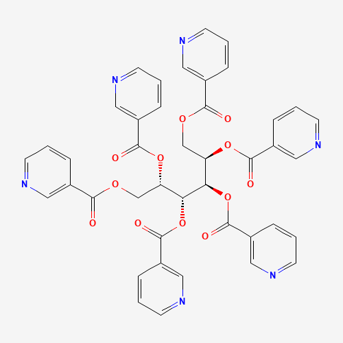 [(2R,3R,4R,5S)-2,3,4,5,6-pentakis(pyridine-3-carbonyloxy)hexyl] pyridine-3-carboxylate (CAS: 6184-06-1) - Related Chemical Product