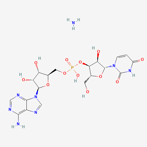 [(2R,3S,4R,5R)-5-(6-aminopurin-9-yl)-3,4-dihydroxyoxolan-2-yl]methyl [(2R,3S,4R,5R)-5-(2,4-dioxopyrimidin-1-yl)-4-hydroxy-2-(hydroxymethyl)oxolan-3-yl] hydrogen phosphate;azane (CAS: 27531-21-1) - Related Chemical Product