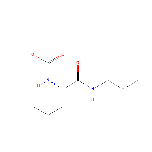 tert-butyl N-[(2S)-4-methyl-1-oxo-1-(propylamino)pentan-2-yl]carbamate (CAS: 85574-35-2) - Related Chemical Product