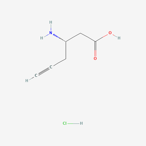 (3S)-3-aminohex-5-ynoic acid;hydrochloride (CAS: 270596-46-8) - Chemical Structure and Molecular Formula 
