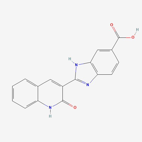 (2Z)-2-(2-oxoquinolin-3-ylidene)-1,3-dihydrobenzimidazole-5-carboxylic acid (CAS: 335672-13-4) - Related Chemical Product