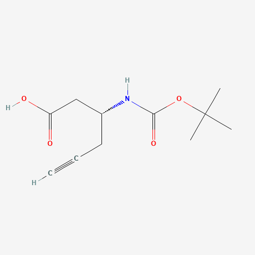 (3R)-3-[(2-methylpropan-2-yl)oxycarbonylamino]hex-5-ynoic acid (CAS: 332064-91-2) - Related Chemical Product