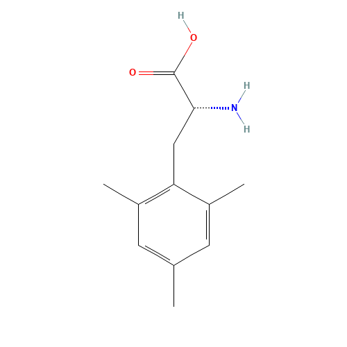 (2R)-2-amino-3-(2,4,6-trimethylphenyl)propanoic acid (CAS: 146277-48-7) - Chemical Structure and Molecular Formula 