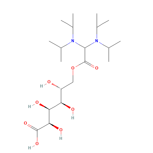 (2R,3S,4R,5R)-6-[2,2-bis[di(propan-2-yl)amino]acetyl]oxy-2,3,4,5-tetrahydroxyhexanoic acid (CAS: 13149-69-4) - Related Chemical Product