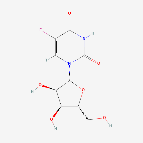 1-[(2R,3R,4S,5R)-3,4-dihydroxy-5-(hydroxymethyl)oxolan-2-yl]-5-fluoro-6-tritiopyrimidine-2,4-dione (CAS: 179383-02-9) - Related Chemical Product