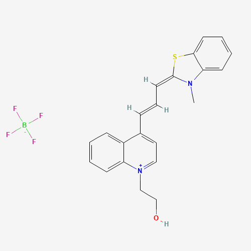 2-[4-[(E,3E)-3-(3-methyl-1,3-benzothiazol-2-ylidene)prop-1-enyl]quinolin-1-ium-1-yl]ethanol;tetrafluoroborate (CAS: 1029939-19-2) - Related Chemical Product