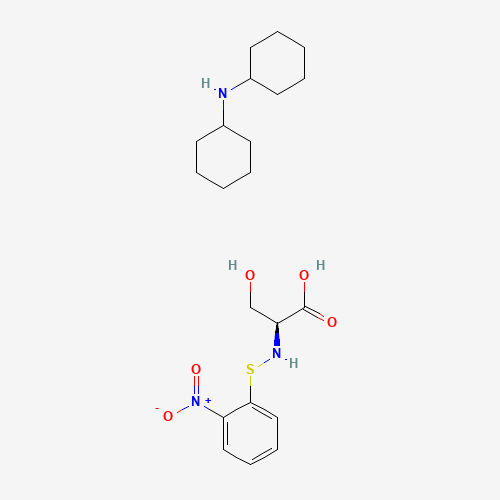 N-cyclohexylcyclohexanamine;(2S)-3-hydroxy-2-[(2-nitrophenyl)sulfanylamino]propanoic acid (CAS: 2418-89-5) - Related Chemical Product