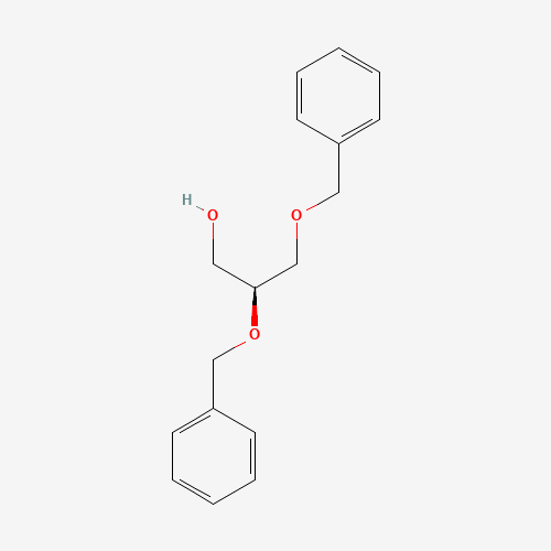 (2S)-2,3-bis(phenylmethoxy)propan-1-ol (CAS: 20196-71-8) - Chemical Structure and Molecular Formula 