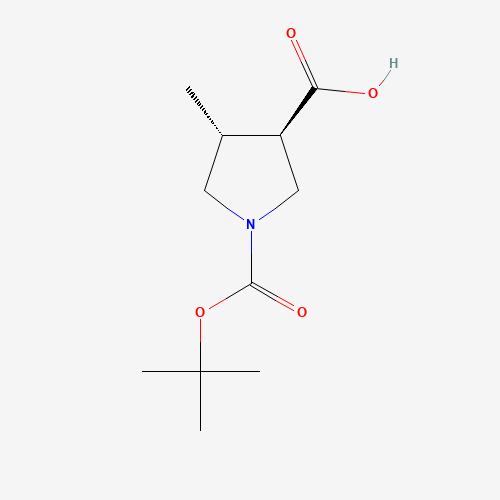 (3R,4R)-4-methyl-1-[(2-methylpropan-2-yl)oxycarbonyl]pyrrolidine-3-carboxylic acid (CAS: 1119512-35-4) - Related Chemical Product