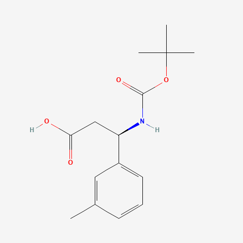 (3R)-3-(3-methylphenyl)-3-[(2-methylpropan-2-yl)oxycarbonylamino]propanoic acid (CAS: 464930-76-5) - Related Chemical Product