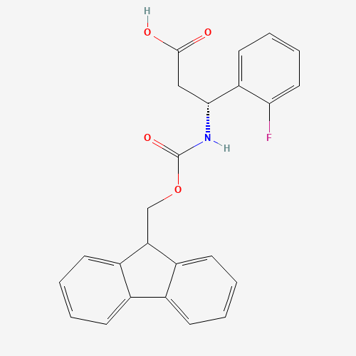 (3R)-3-(9H-fluoren-9-ylmethoxycarbonylamino)-3-(2-fluorophenyl)propanoic acid (CAS: 511272-50-7) - Related Chemical Product