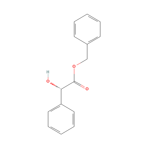 benzyl (2S)-2-hydroxy-2-phenylacetate (CAS: 62173-99-3) - Chemical Structure and Molecular Formula 