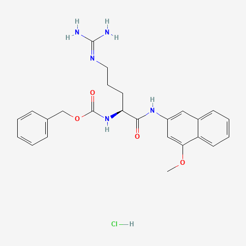 benzyl N-[(2S)-5-(diaminomethylideneamino)-1-[(4-methoxynaphthalen-2-yl)amino]-1-oxopentan-2-yl]carbamate;hydrochloride (CAS: 78117-09-6) - Related Chemical Product
