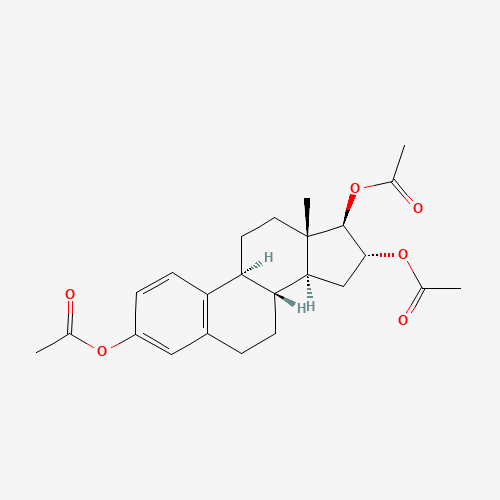 [(8R,9S,13S,14S,16R,17R)-3,17-diacetyloxy-13-methyl-6,7,8,9,11,12,14,15,16,17-decahydrocyclopenta[a]phenanthren-16-yl] acetate (CAS: 2284-32-4) - Related Chemical Product