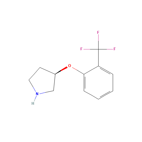 (3R)-3-[2-(trifluoromethyl)phenoxy]pyrrolidine (CAS: 921606-29-3) - Related Chemical Product
