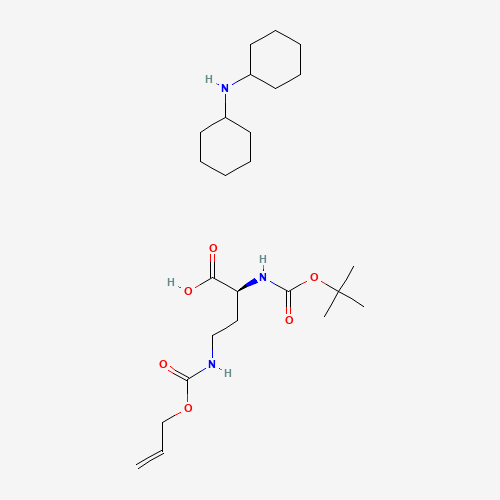 N-cyclohexylcyclohexanamine;(2S)-2-[(2-methylpropan-2-yl)oxycarbonylamino]-4-(prop-2-enoxycarbonylamino)butanoic acid (CAS: 327156-92-3) - Related Chemical Product