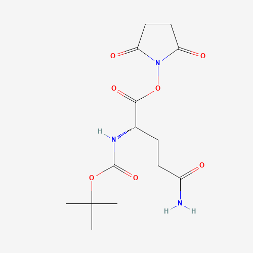 (2,5-dioxopyrrolidin-1-yl) (2S)-5-amino-2-[(2-methylpropan-2-yl)oxycarbonylamino]-5-oxopentanoate (CAS: 18800-78-7) - Related Chemical Product