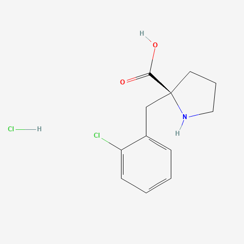 (2S)-2-[(2-chlorophenyl)methyl]pyrrolidine-2-carboxylic acid;hydrochloride (CAS: 1217849-64-3) - Related Chemical Product