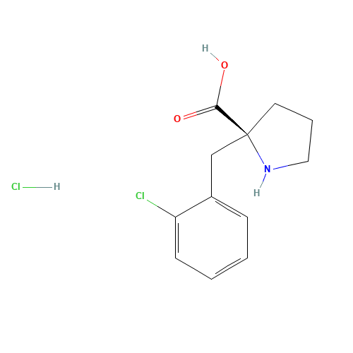 (2S)-2-[(2-chlorophenyl)methyl]pyrrolidine-2-carboxylic acid;hydrochloride (CAS: 1217849-64-3) - Related Chemical Product