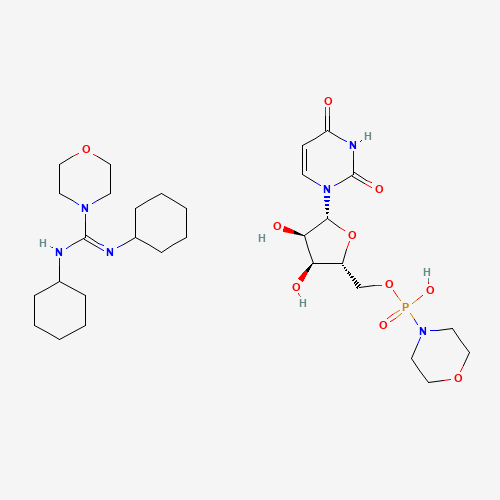 N,N'-dicyclohexylmorpholine-4-carboximidamide;[(2R,3S,4R,5R)-5-(2,4-dioxopyrimidin-1-yl)-3,4-dihydroxyoxolan-2-yl]methoxy-morpholin-4-ylphosphinic acid (CAS: 24558-91-6) - Related Chemical Product