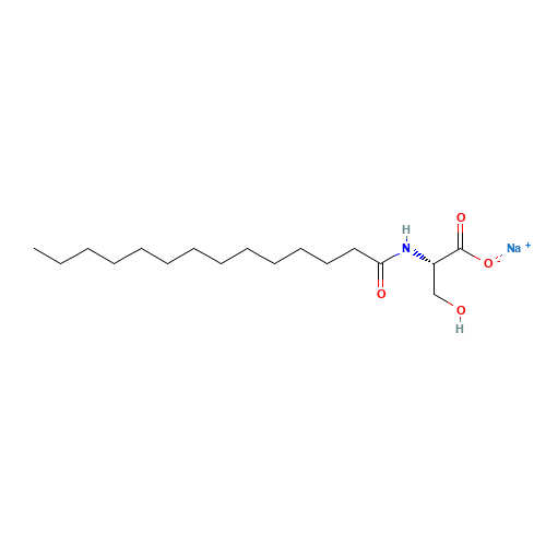 sodium;(2S)-3-hydroxy-2-(tetradecanoylamino)propanoate (CAS: 142739-82-0) - Related Chemical Product