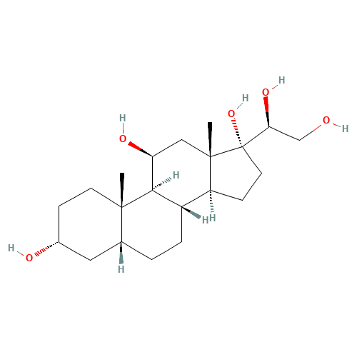 (3R,5R,8S,9S,10S,11S,13S,14S,17R)-17-[(1S)-1,2-dihydroxyethyl]-10,13-dimethyl-1,2,3,4,5,6,7,8,9,11,12,14,15,16-tetradecahydrocyclopenta[a]phenanthrene-3,11,17-triol (CAS: 516-38-1) - Related Chemical Product