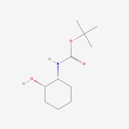 tert-butyl N-[(1R,2S)-2-hydroxycyclohexyl]carbamate (CAS: 291533-28-3) - Chemical Structure and Molecular Formula 