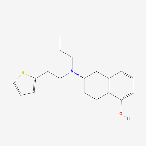 (6S)-6-[propyl(2-thiophen-2-ylethyl)amino]-5,6,7,8-tetrahydronaphthalen-1-ol (CAS: 99755-59-6) - Chemical Structure and Molecular Formula 