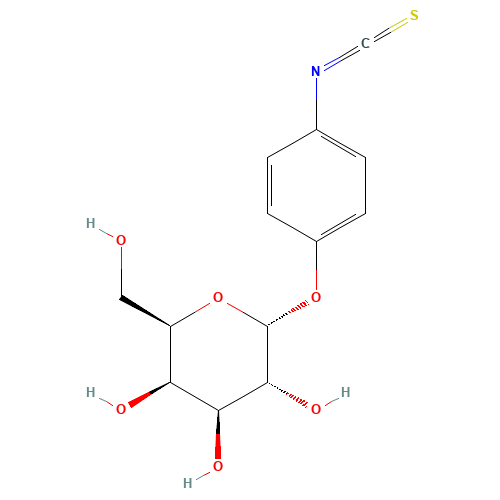 (2R,3R,4S,5R,6R)-2-(hydroxymethyl)-6-(4-isothiocyanatophenoxy)oxane-3,4,5-triol (CAS: 120967-92-2) - Related Chemical Product
