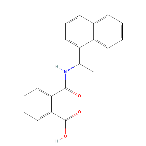 2-[[(1S)-1-naphthalen-1-ylethyl]carbamoyl]benzoic acid (CAS: 163438-06-0) - Related Chemical Product