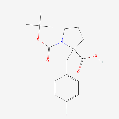 (2S)-2-[(4-fluorophenyl)methyl]-1-[(2-methylpropan-2-yl)oxycarbonyl]pyrrolidine-2-carboxylic acid (CAS: 706806-65-7) - Related Chemical Product